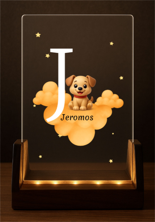 FényNeked - Személyre Szabott Éjjeli Kölyöklámpa